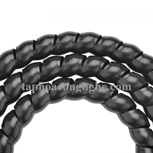 Ugreen 30821 5M Size 10mm màu Đen Dây ống xoắn PE bảo vệ cáp cao cấp LP122 30030821